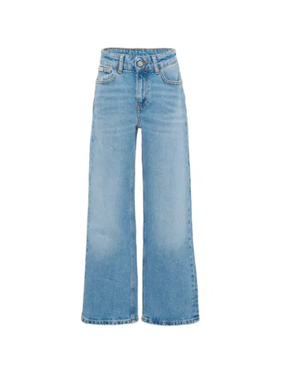 Calvin Klein Kids' Five-pocket Jeans In Blue