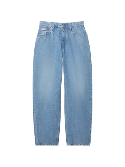 Calvin Klein Five-pockets Button-fastening Jeans In Blue