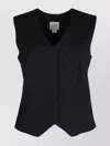 Calvin Klein Flannel Blazer Tailored Fit Sleeveless V-neckline