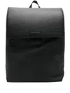 Calvin Klein Flap Backpack In Black
