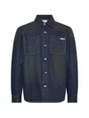 Calvin Klein Flap-pocket Overshirt In Blue