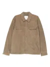 Calvin Klein Suede Shirt Jacket Clothing In Brown