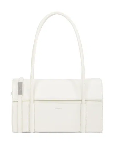 Calvin Klein Flap Shoulder Bag In White