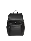 Calvin Klein Flap Zip Backpack In Black