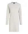 Calvin Klein Flared Crepe Minidress In White