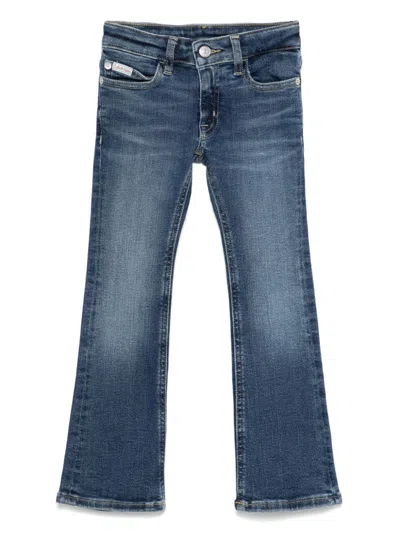 Calvin Klein Kids' Flared Jeans In 蓝色