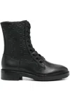 Calvin Klein Flat Combat Boot Mono Mix In Animal Print