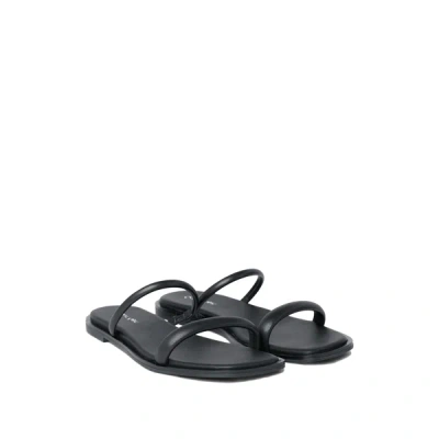 Calvin Klein Flat Sandals In Black