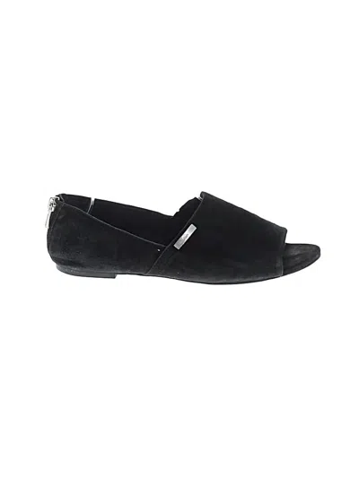 Pre-owned Calvin Klein Flats In Black