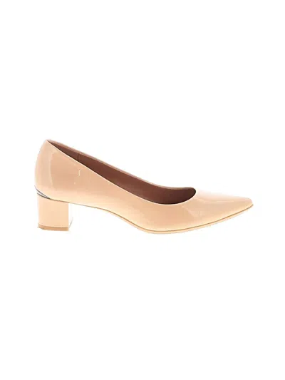 Pre-owned Calvin Klein Flats In Brown