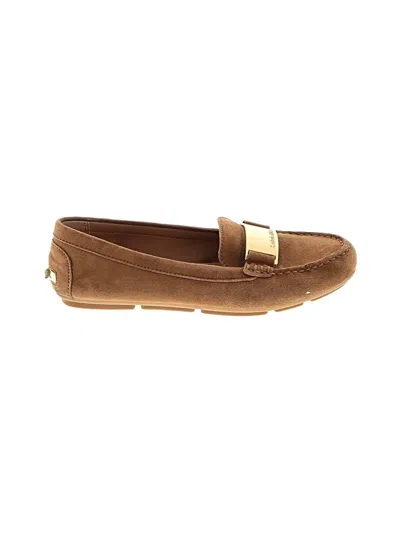 Pre-owned Calvin Klein Flats In Brown