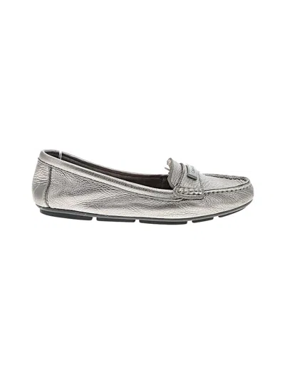 Pre-owned Calvin Klein Flats In Gray