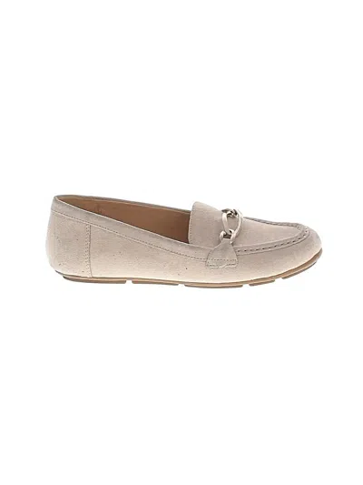 Pre-owned Calvin Klein Flats In Ivory
