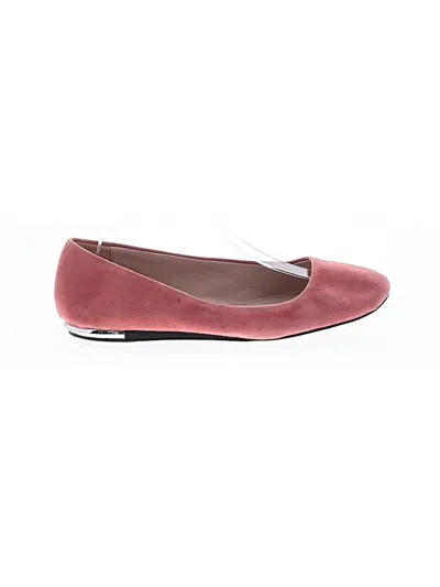 Pre-owned Calvin Klein Flats In Pink