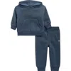 Calvin Klein Fleece Hoodie & Joggers Set In Blue