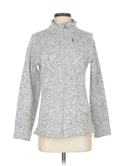 Pre-owned Calvin Klein Fleece Jacket In Gray