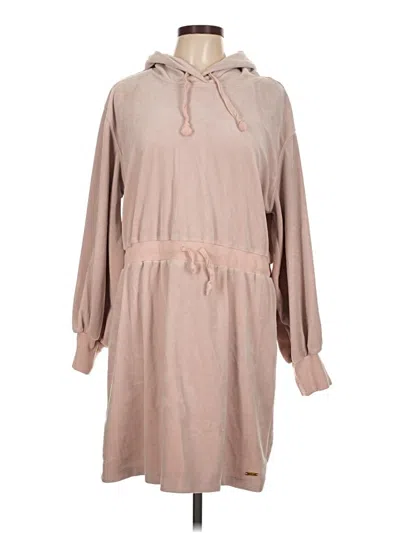 Pre-owned Calvin Klein Fleece Jacket In Pink