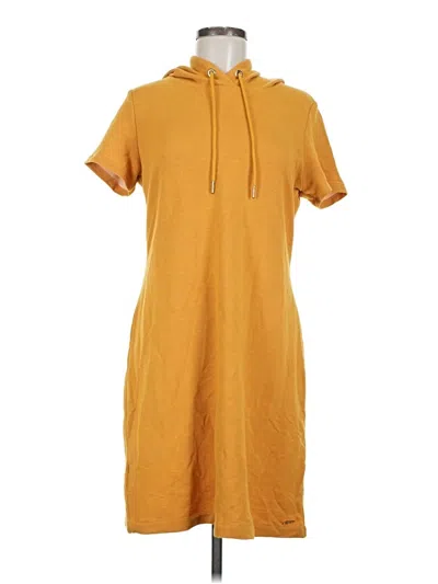 Pre-owned Calvin Klein Fleece Jacket In Yellow