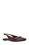 Calvin Klein Flenea Slingback Flat In Red
