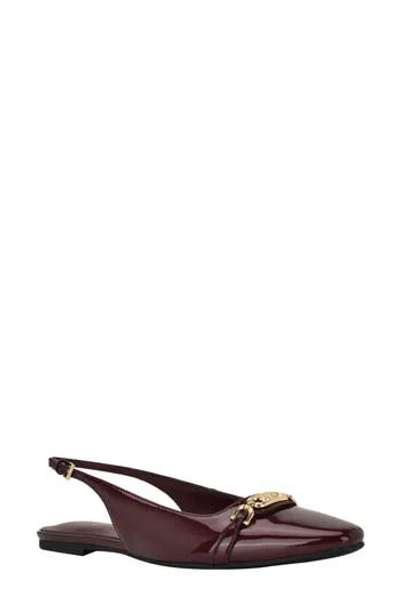 Calvin Klein Flenea Slingback Flat In Red