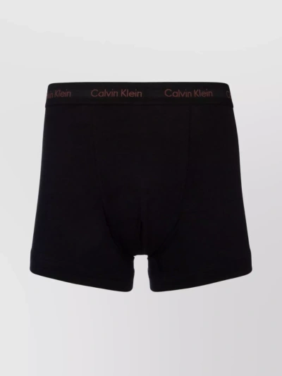Calvin Klein Flexible Waistband Boxer Briefs In Black