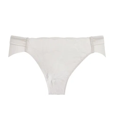 Calvin Klein Floral Bridal Briefs In White