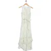 Calvin Klein Floral Sleeveless Chiffon High-low Dress