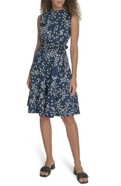Calvin Klein Floral Sleeveless Shirtdress