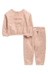 Calvin Klein Floral Sweatshirt & Joggers Set In Blue
