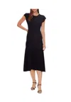 Calvin Klein Fluid Jersey Dress Fit E F In Nero