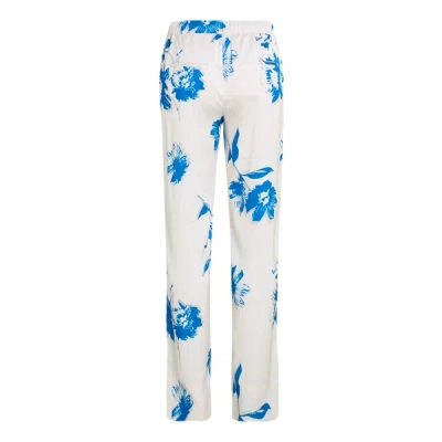 Calvin Klein Fluid Patterned Trousers In White