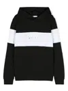 Calvin Klein Foil Logo-print Panelled Hoodie In Black