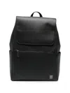Calvin Klein Foldover-top Backpack In Black
