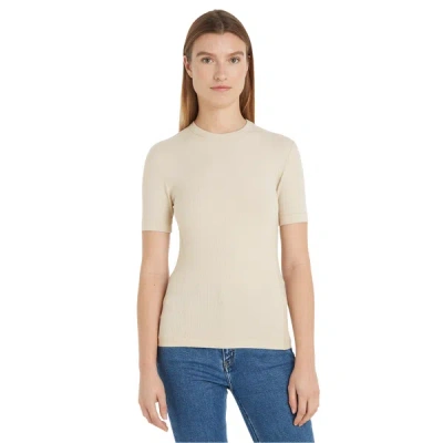 Calvin Klein Form-fitting T-shirt In Brown
