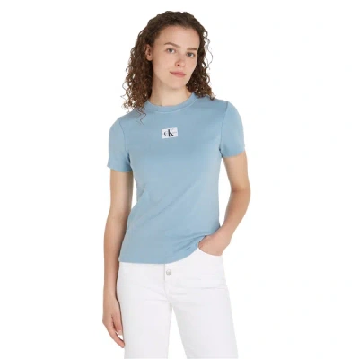 Calvin Klein Form-fitting T-shirt In Blue