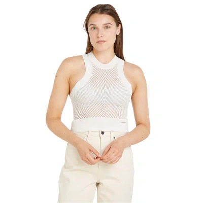 Calvin Klein Form-fitting Tank Top In White