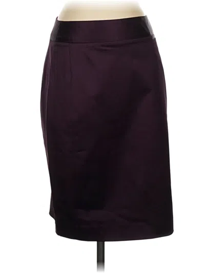 Pre-owned Calvin Klein Formal Skirt In Burgundy
