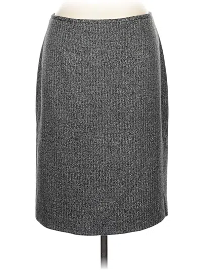 Pre-owned Calvin Klein Formal Skirt In Gray