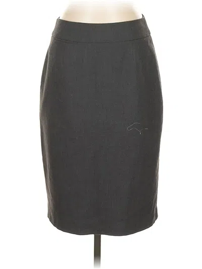 Pre-owned Calvin Klein Formal Skirt In Gray