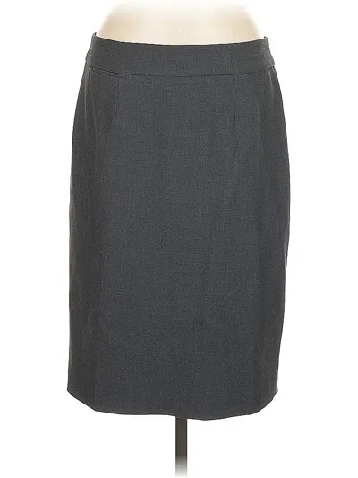 Pre-owned Calvin Klein Formal Skirt In Gray