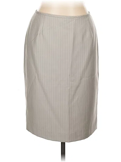 Pre-owned Calvin Klein Formal Skirt In Gray