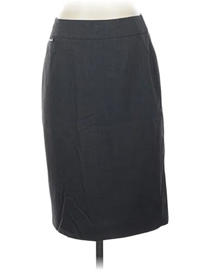 Pre-owned Calvin Klein Formal Skirt In Gray