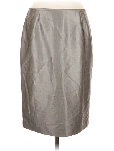 Pre-owned Calvin Klein Formal Skirt In Gray