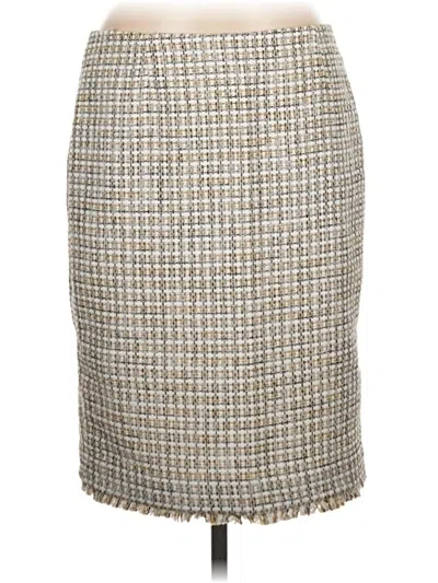 Pre-owned Calvin Klein Formal Skirt In Gray