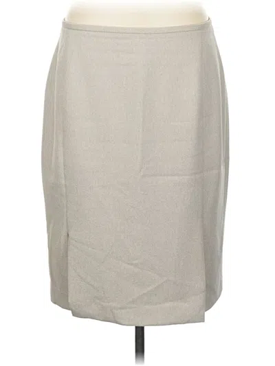 Pre-owned Calvin Klein Formal Skirt In Gray