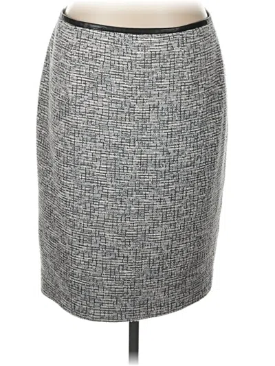 Pre-owned Calvin Klein Formal Skirt In Gray