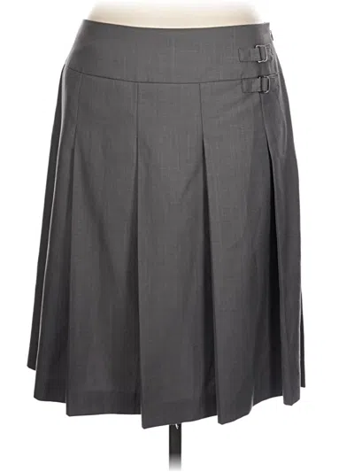 Pre-owned Calvin Klein Formal Skirt In Gray
