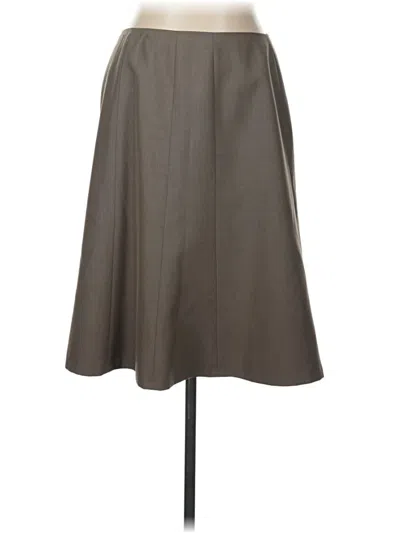 Pre-owned Calvin Klein Formal Skirt In Gray