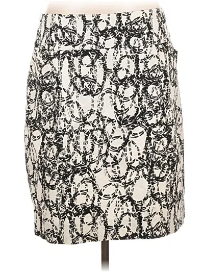 Pre-owned Calvin Klein Formal Skirt In Ivory