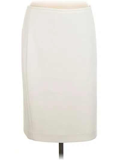 Pre-owned Calvin Klein Formal Skirt In Ivory